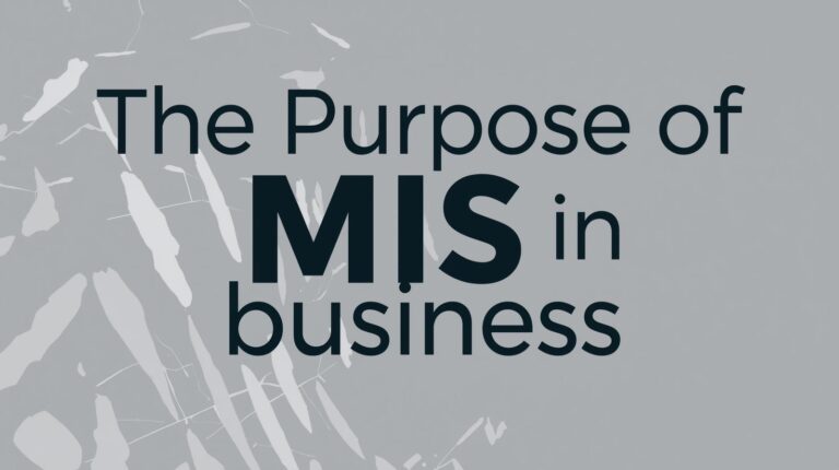 purpose of MIS in business