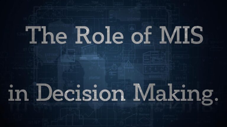 role of MIS in decision making 