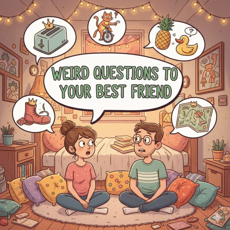 weird questions to ask your best friend